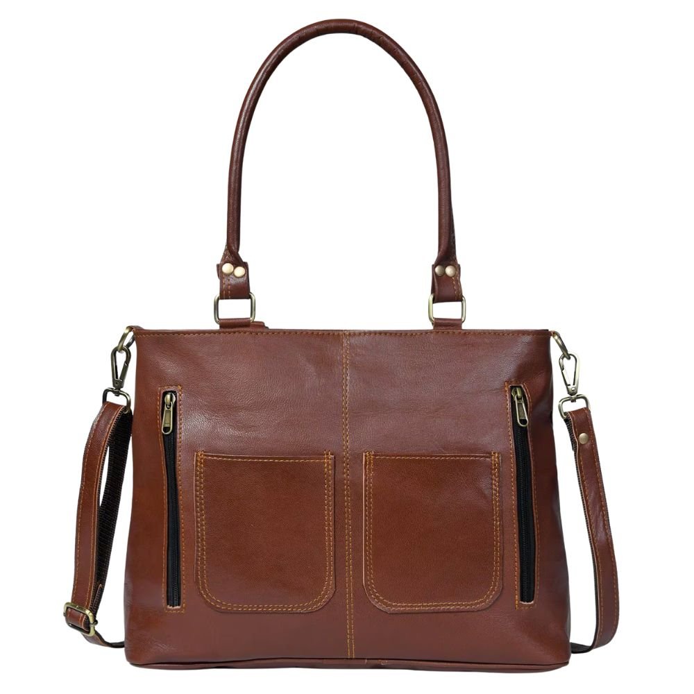 Moroccan Leather Tote Bag