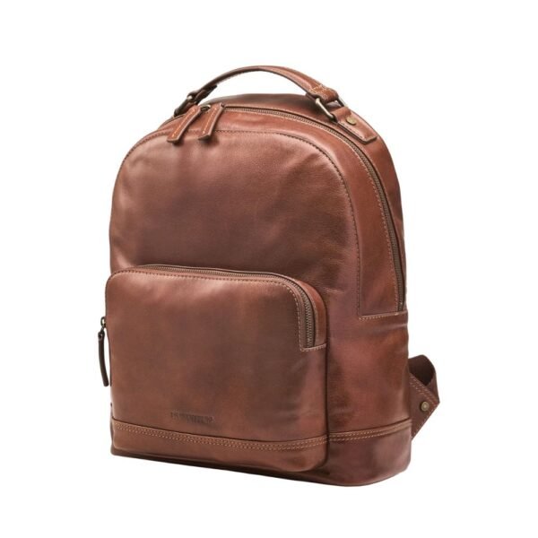 Moroccan Leather Backpack - Brown Grain - 16 Inch